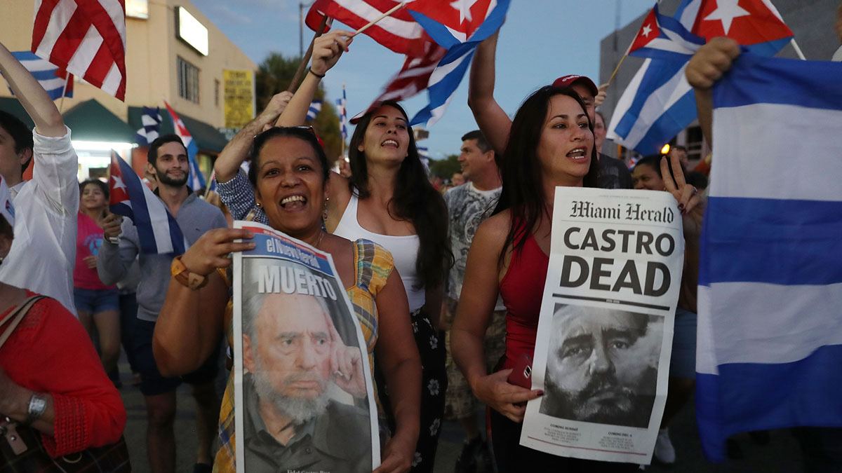 South Florida Cubans React To Death of Fidel Castro – NBC New York