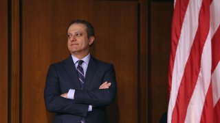 File photo- Former United States Attorney for the Southern District of New York Preet Bharara had a snickering response to news that his successor as top federal prosecutor was “stepping down” from the job. “Doesn't sound like ‘stepping down,’” Bharara tweeted soon after the announcement was made Friday, June 19, 2020, that Geoffrey S. Berman was out