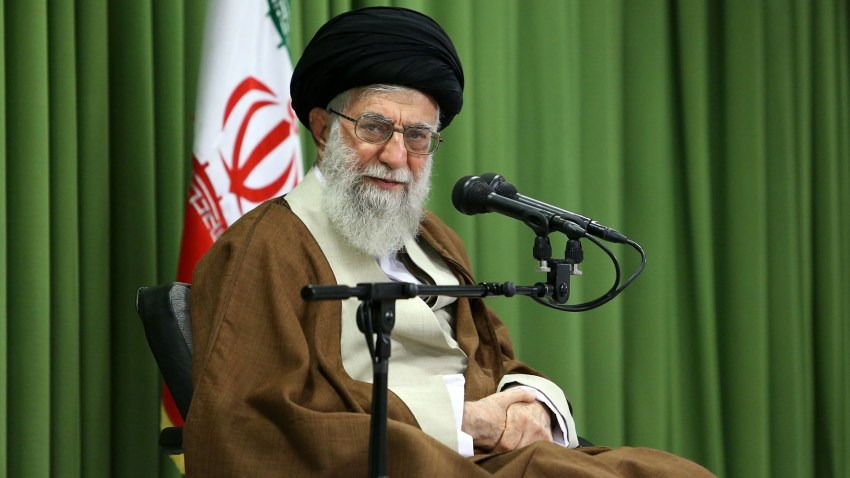 Iran's Supreme Leader Ayatollah Ali Khamanei speaks
