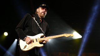 In this April 10, 2015, file photo, Hank Williams Jr. performs at the 5th Annual NRA Country Jam in Nashville, Tennessee.