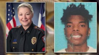 Sgt. Kaila Sullivan and Tavores Henderson