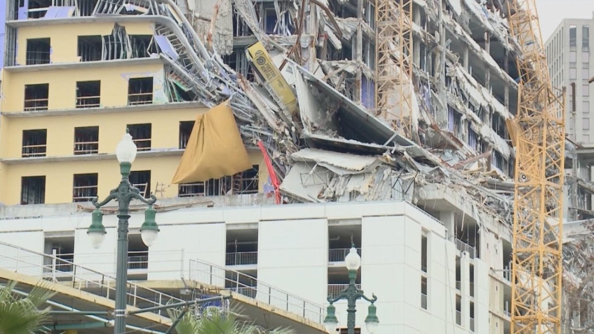 Heavy Winds Expose Human Remains at Collapsed Hard Rock Hotel NBC New