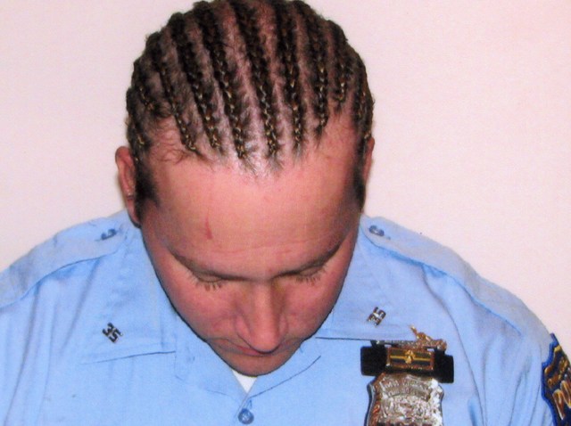 PHI officer thomas Strain cornrows