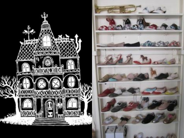 Rachel Antonoff Shoe Wall Split