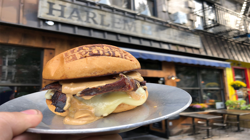 This Harlem Bar S Peanut Butter Burger Is Not Your Ordinary Burger