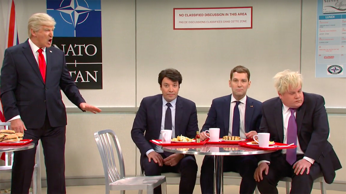 ’SNL’ Continues Trudeau Open Mic Moment In NATO Cafeteria Skit – NBC ...