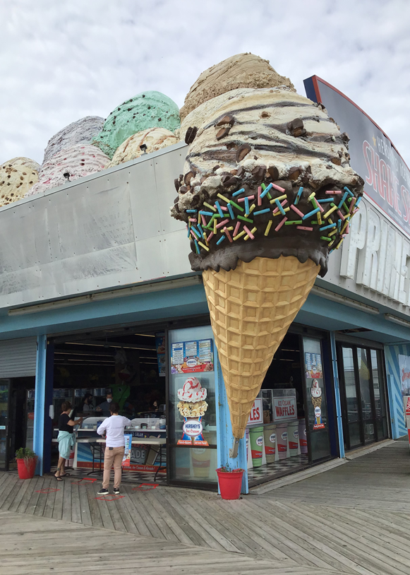 Ice cream shop in Seaside Heights