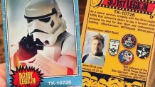 Rob Johnson's 501st Legion trading card.