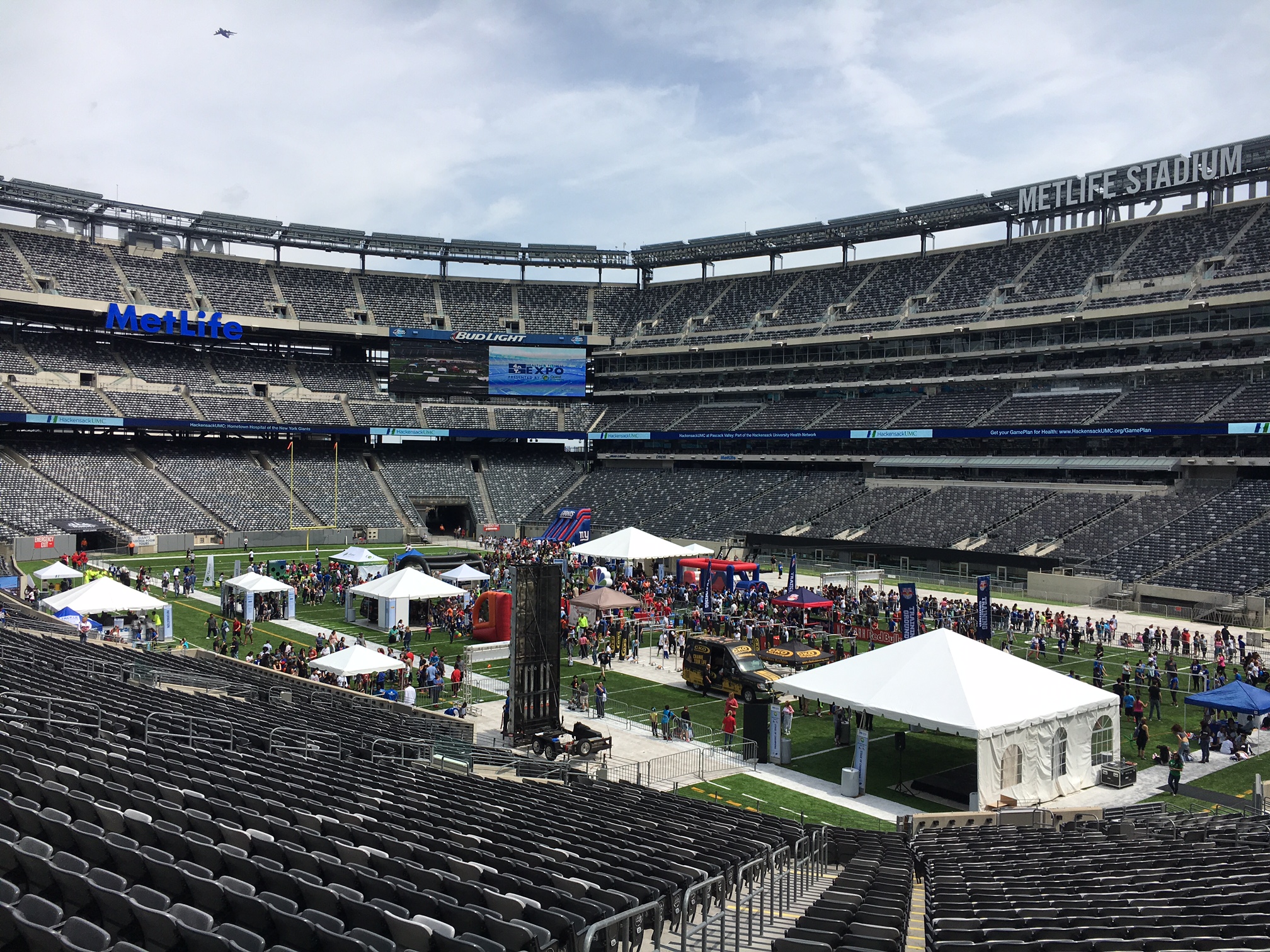 MetLife Stadium, section 123, home of New York Jets, New York