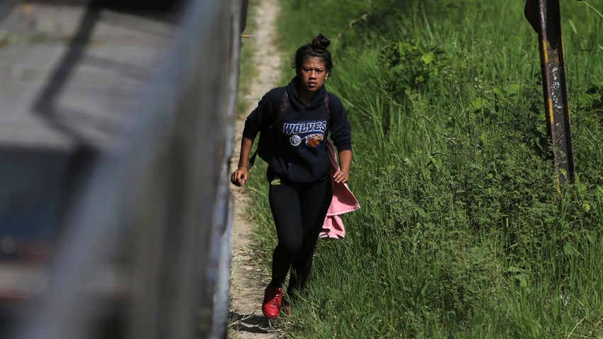 Mexico Migrants Train