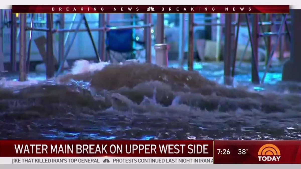 Water Main Break Floods UWS Streets Near Lincoln Center – NBC New York