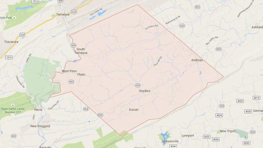 West Penn Township Melissa Ruch Officer assault Map