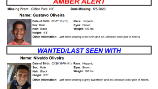 An Amber Alert flyer for Gustavo Oliveira.