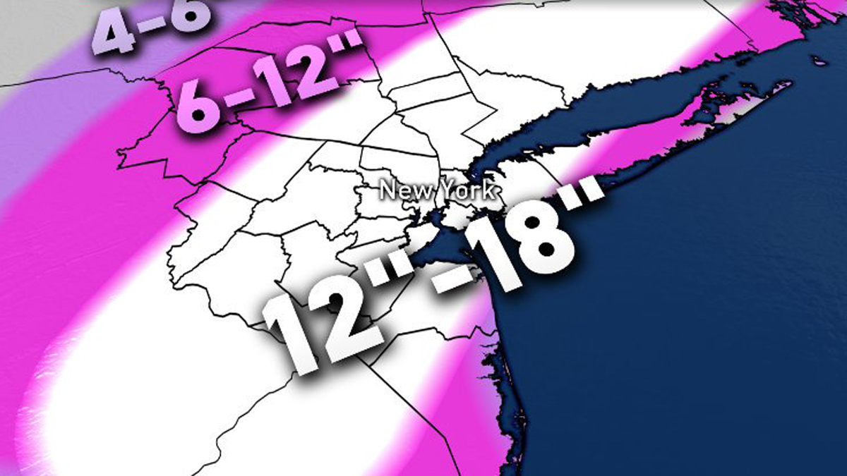 Blizzard Warning Issued for NYC and Swath of Tri-State Ahead of