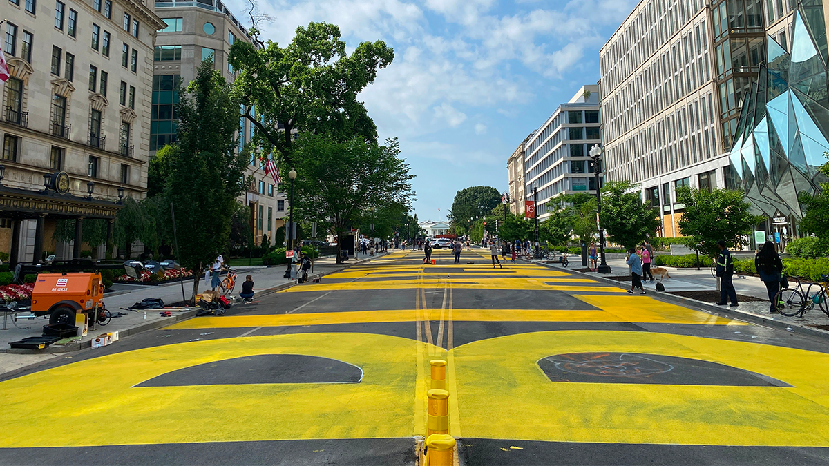 DC Ceremonially Names Street to White House After Black Lives Matter
