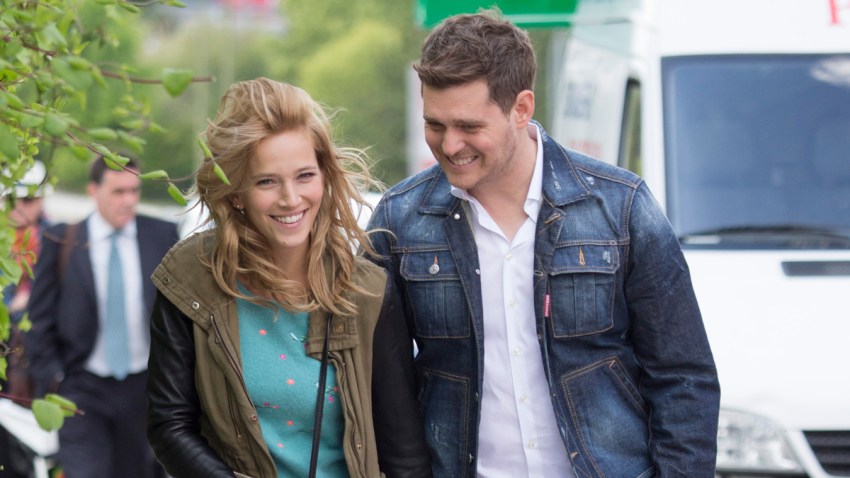 Michael Buble and Luisana Lopilato