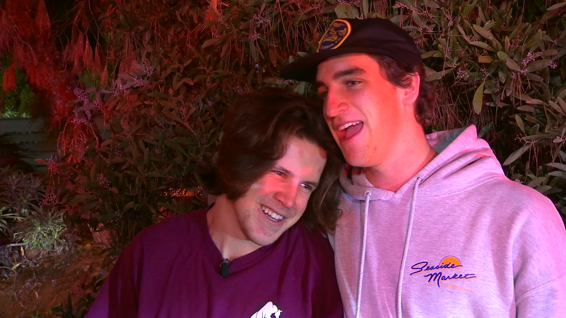 Teen boys who are credited with rescuing man from fire.