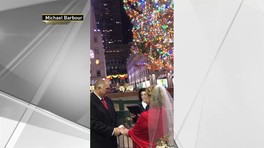 christmas eve tree wedding