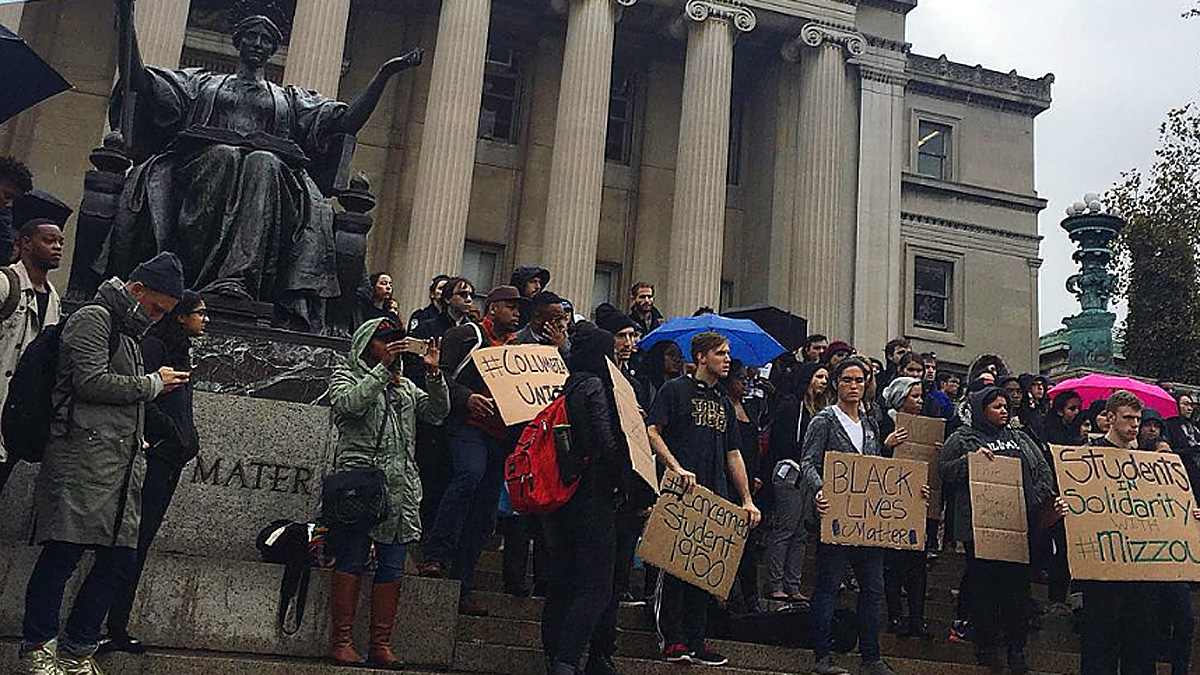 Columbia, Monmouth Students Hold Missouri Solidarity Rallies NBC New York