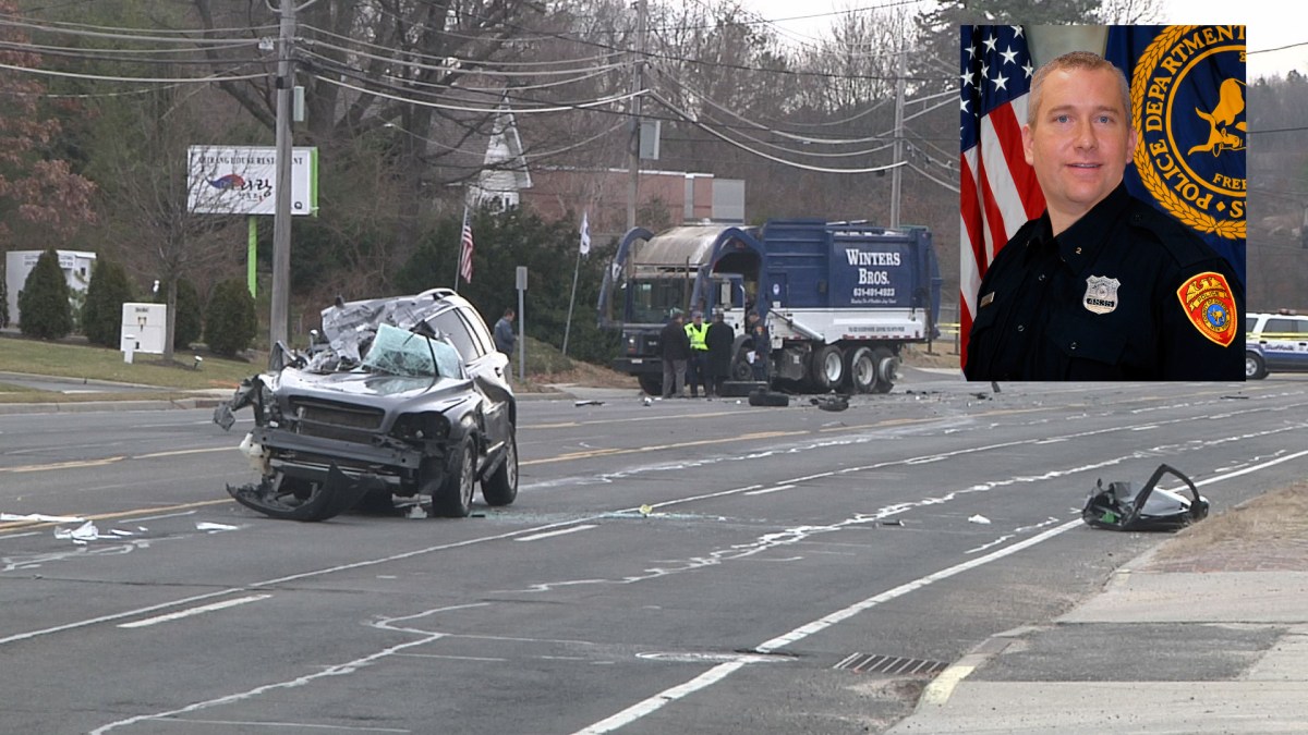 OffDuty Cop Killed in Garbage TruckCar Crash on LI NBC New York
