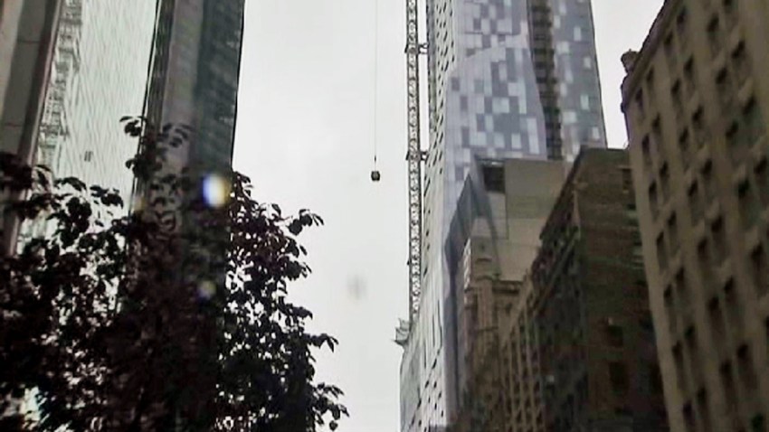 dangling crane 57th street