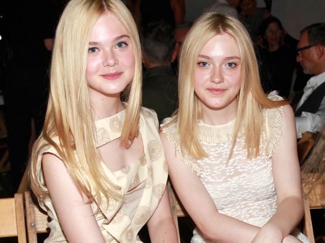 elle-dakota-fanning-rodarte-front-row