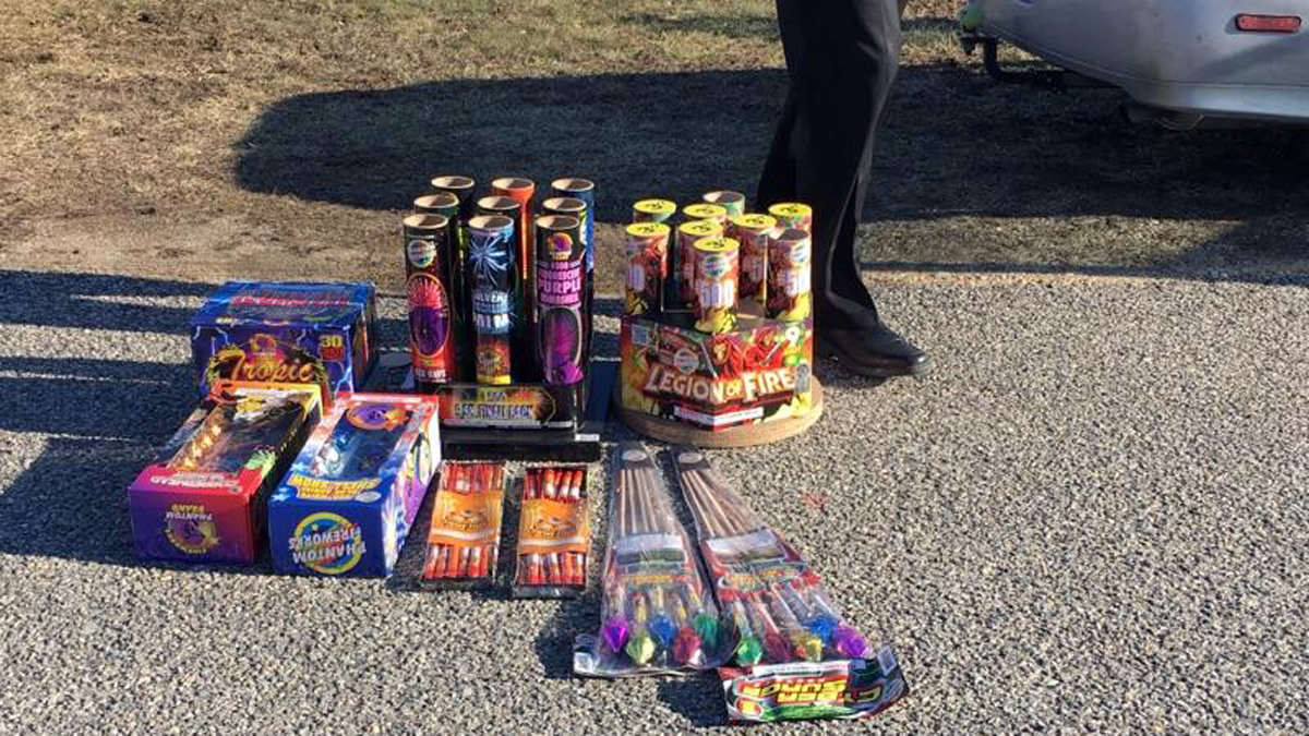 Cache of Illegal Fireworks Confiscated From Alleged Drunk Driver NBC