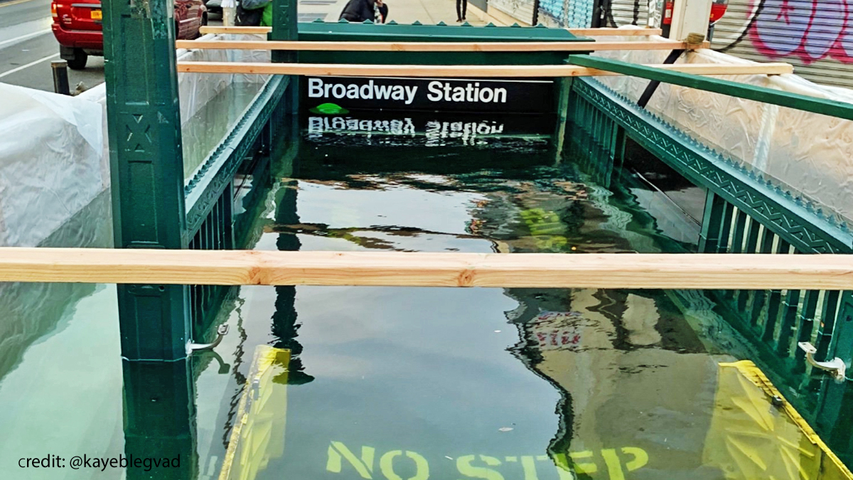 Subway Entrance in Brooklyn Goes Completely Under Water (But the MTA