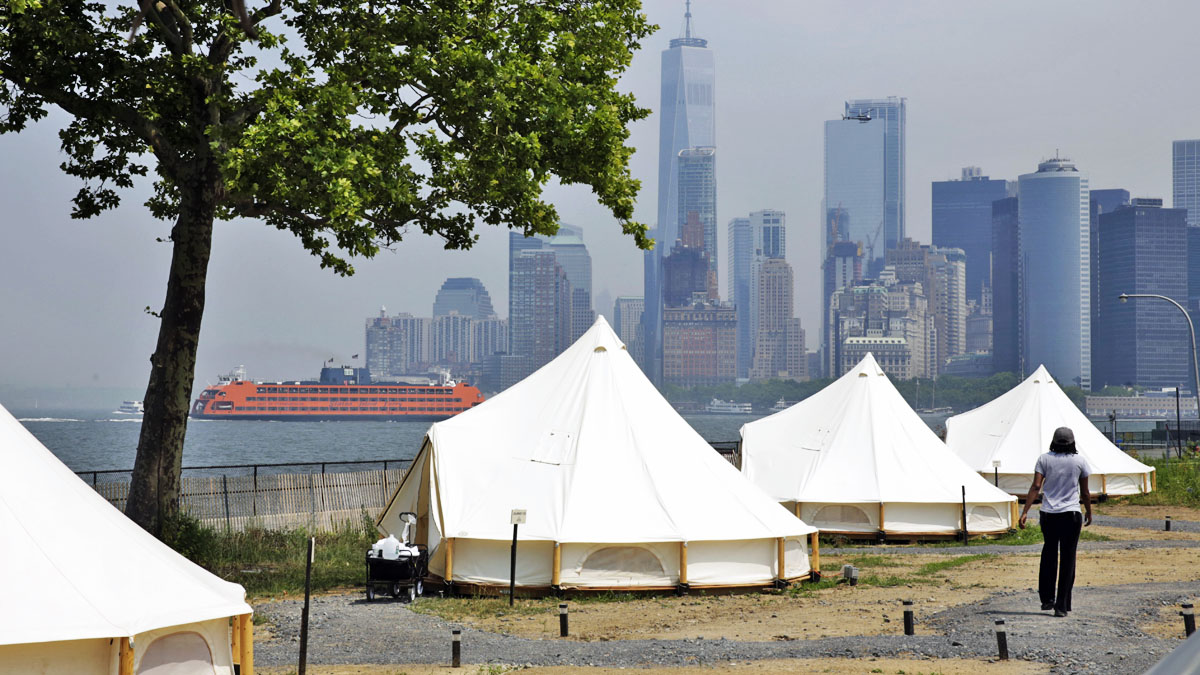 You Can Now Go Glamping on Governors Island; Stay in a HighEnd Tent