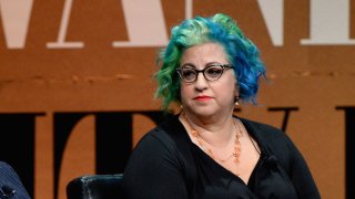 Filmmaker Jenji Kohan speak onstage during “The Golden Age of Drama” at the Vanity Fair New Establishment Summit at Yerba Buena Center for the Arts on October 9, 2014 in San Francisco, California.