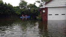 kayak backyard