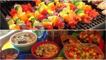 kinsey surprise party rainbow platters