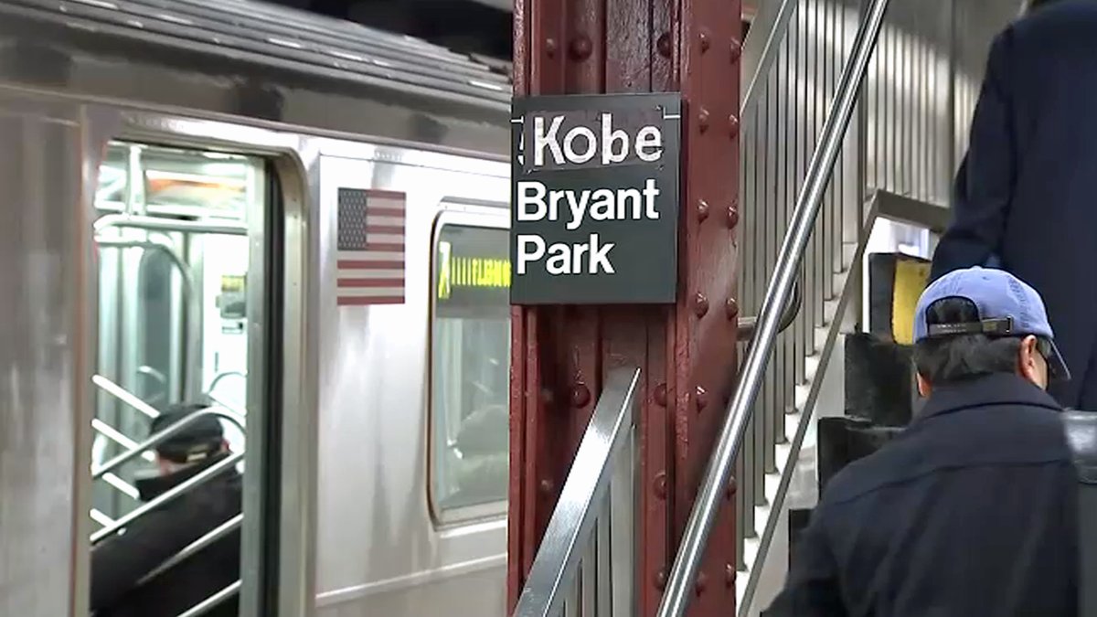 NYC Honors Lakers Legend: 'Kobe Bryant Park' Subway Sign, MSG