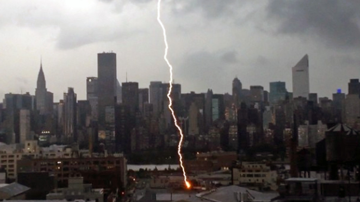 Lightning Strikes New York City NBC New York