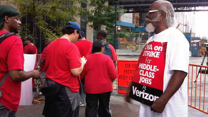Verizon Workers Rally in Manhattan, Part of 45K-Worker ...