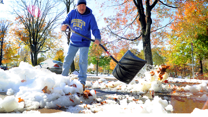 Dramatic Photos October Snowstorm NBC New York
