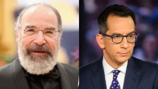 Actor Mandy Patinkin and NBC 4's Dave Price.