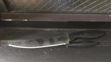 police shooting knife photo