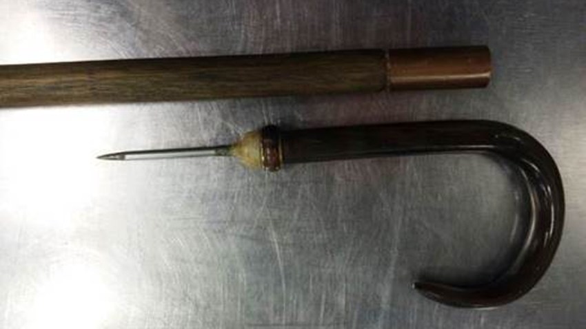 sharp cane tsa