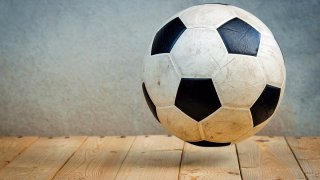 soccer ball stock photo