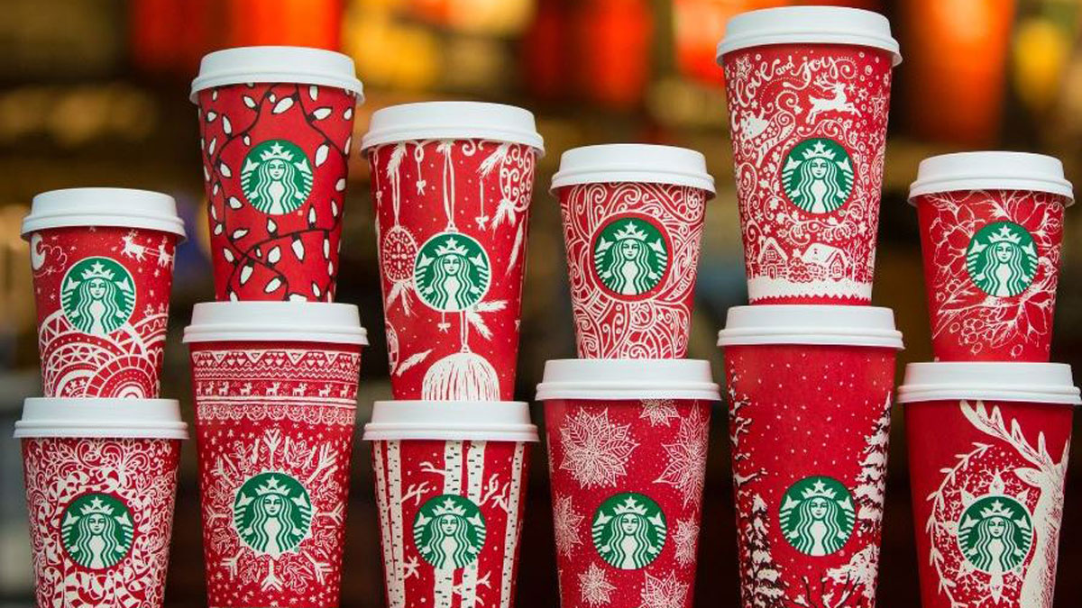 Starbucks Red Cup Day drink list How to get a free reusable cup today NBC4 Washington