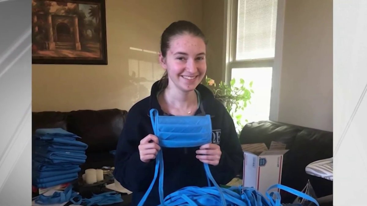 NJ Student Makes Hundreds of Masks To Help Hospital, Doctor Who Delivered Her at Birth NBC New