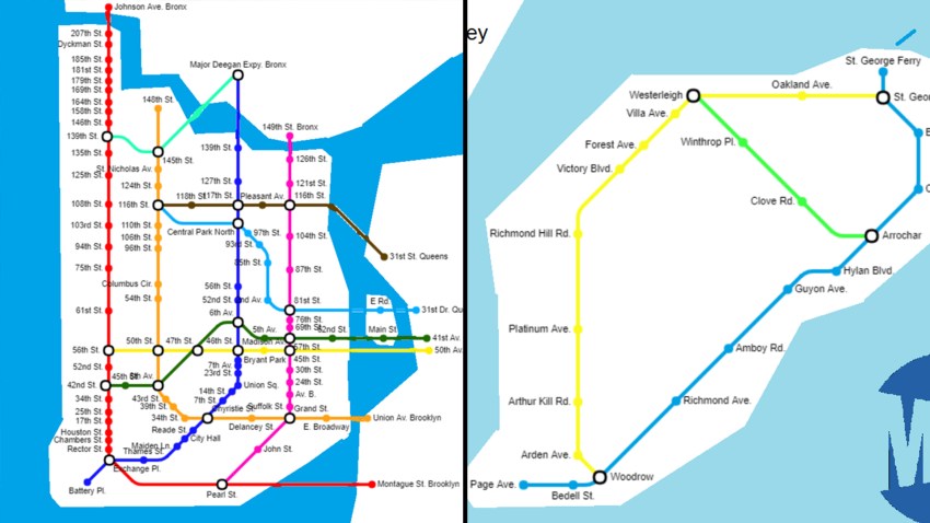 Redditor Refreshes Nyc Subway Map With Subway Restaurants As Stops