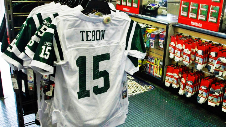 tim tebow jersey sales numbers