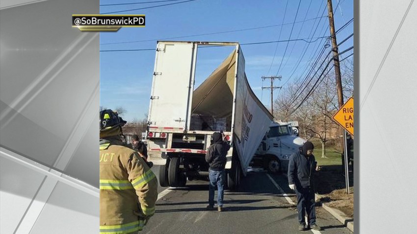 2 Tractor Trailer Accidents Within 2 Hours Smother New Jersey Turnpike Traffic Nbc New York 6045