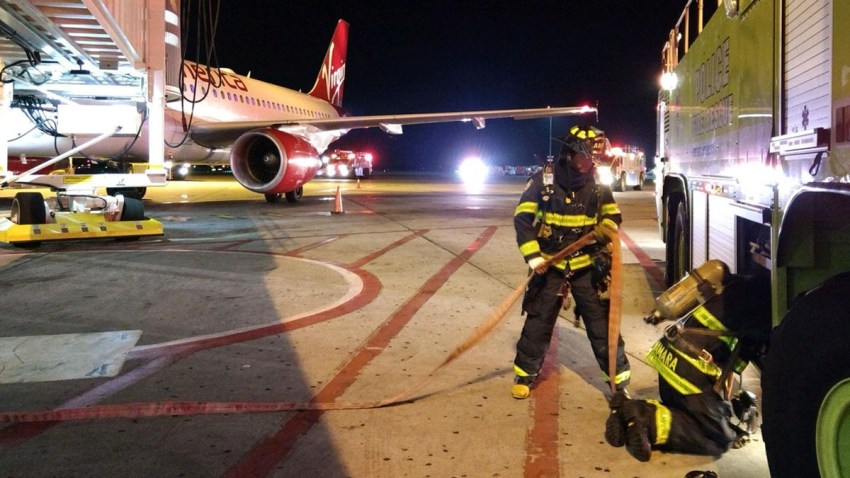 virgin america fire