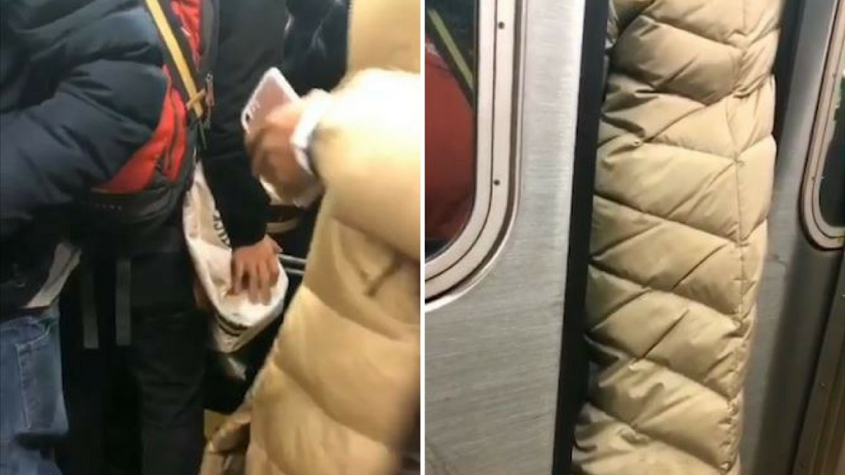 Woman Draws Ire of New York After Squashing Herself Onto Packed Train NBC New York