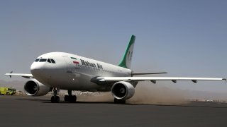 An Airbus 310 airplane of Mahan Air