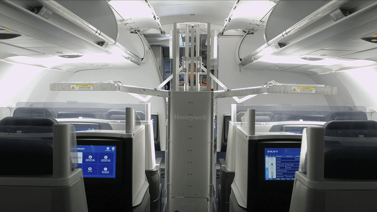 JetBlue Deploys Ultraviolet Cleaning Robot at JFK Airport in Fight