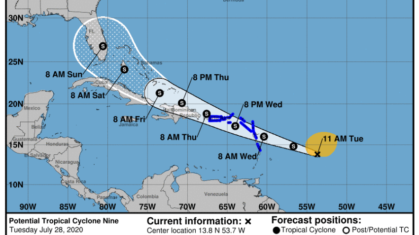 Tropical Storm Warning Issued for Puerto Rico as System Brews in the